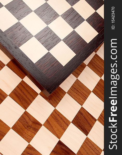 Empty Wooden Chess Board