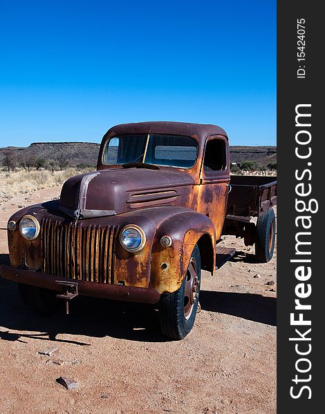 Old Truck in namibian desert