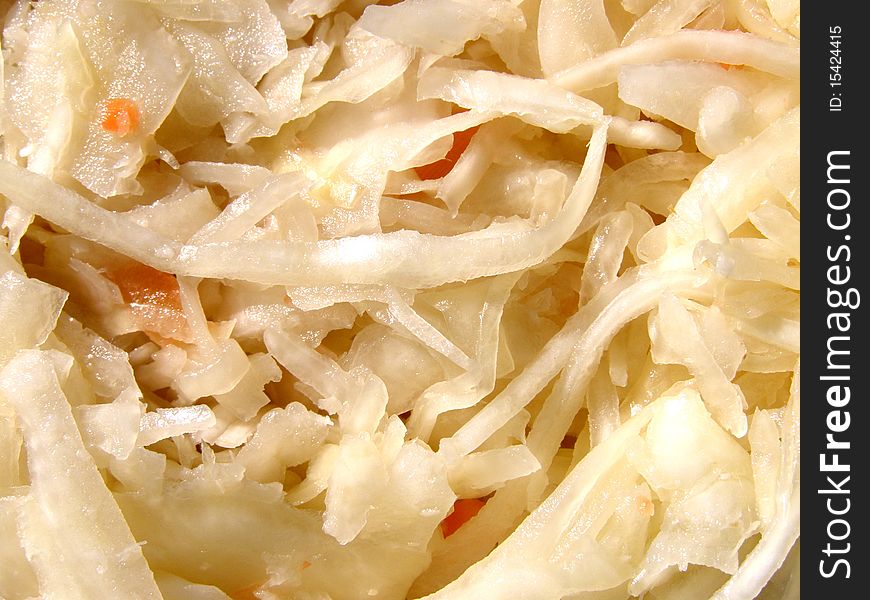 Detail photo texture of the coleslaw background