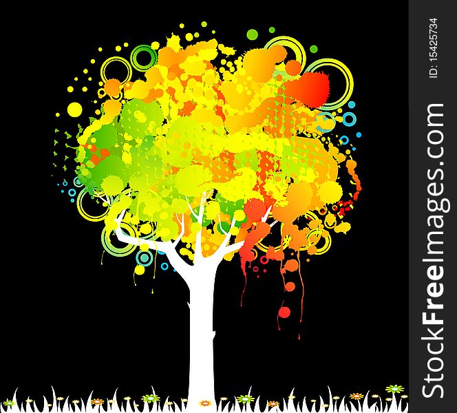 Abstract Colorful Tree