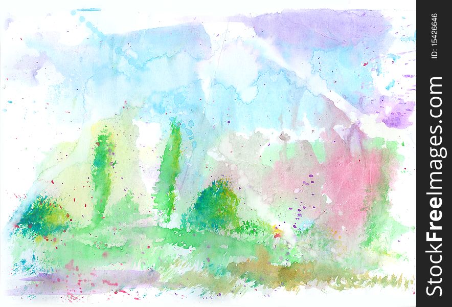 Abstract watercolor background