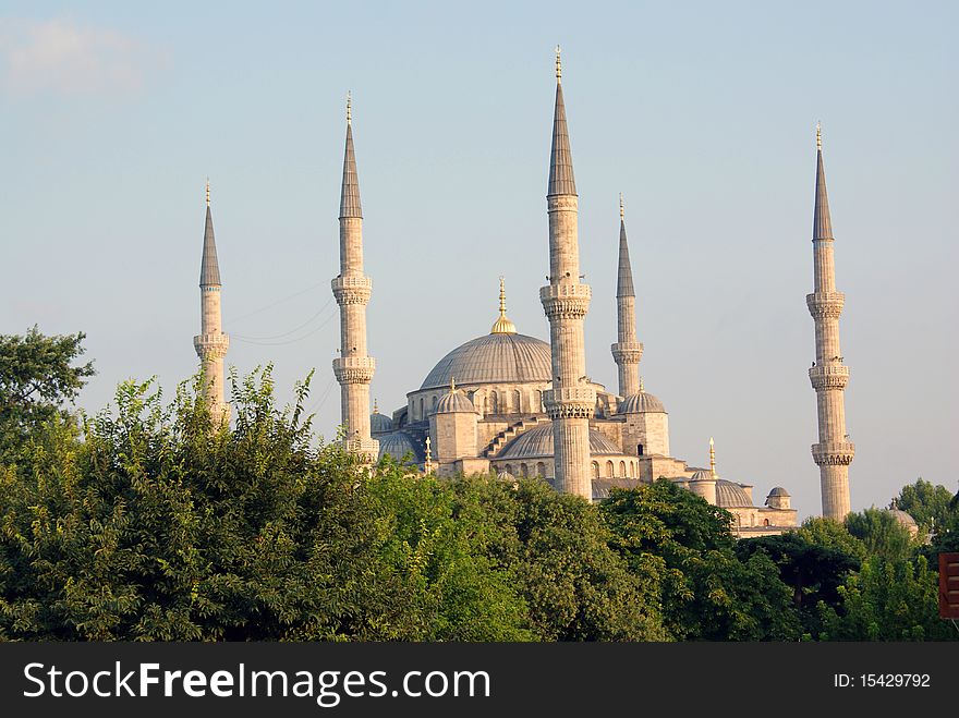 Sultan ahmed mosque in insatnbul sultanahmet