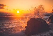 Sea At Sunset Stock Photo Sea At Sunset Stock Photo