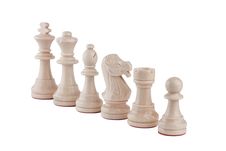 Chess Pieces Isolated Royalty Free Stock Images