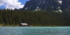 Lake Louise Boat House Royalty Free Stock Photo Lake Louise Boat House Royalty Free Stock Photo