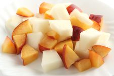 Melon And Nectarine Salad Royalty Free Stock Image Melon And Nectarine Salad Royalty Free Stock Image