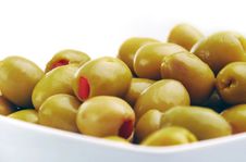Green Olives Royalty Free Stock Photography Green Olives Royalty Free Stock Photography