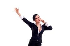 Business Woman Winning Royalty Free Stock Photo Business Woman Winning Royalty Free Stock Photo