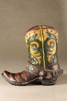 Toy Of Leather Boot Royalty Free Stock Photos