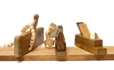 Plane And Shavings. Royalty Free Stock Photo Plane And Shavings. Royalty Free Stock Photo
