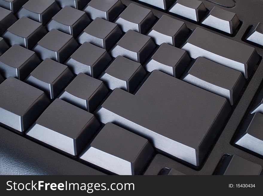 Blank black keyboard