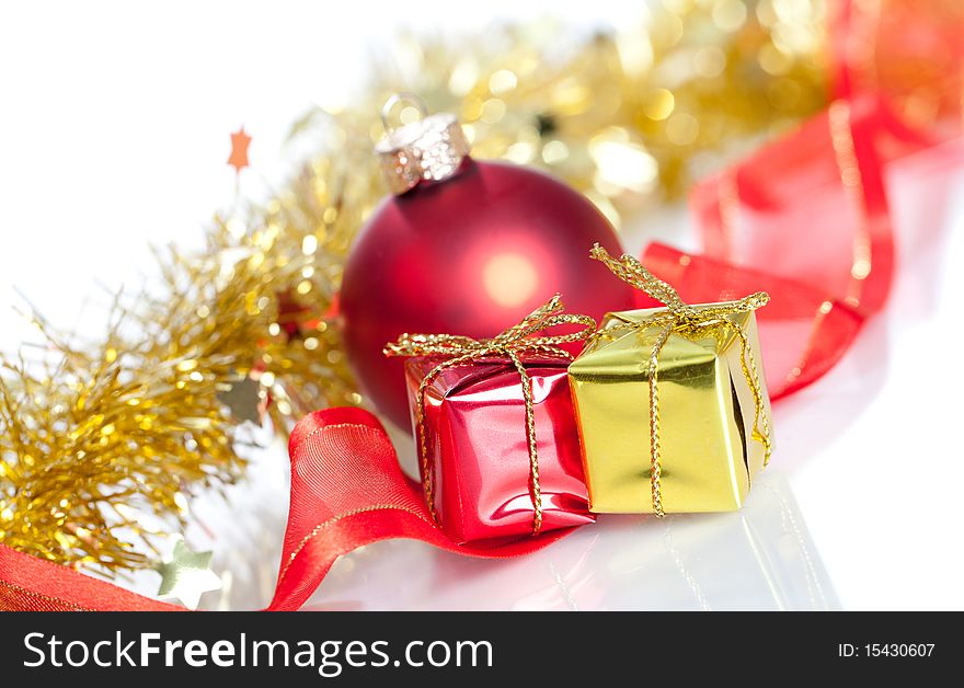 Christmas Decoration on a white background