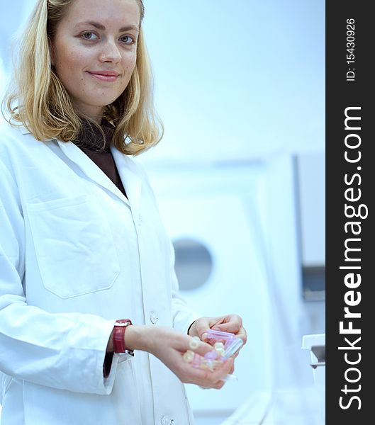 Portrait Of A Pretty Female Researcher