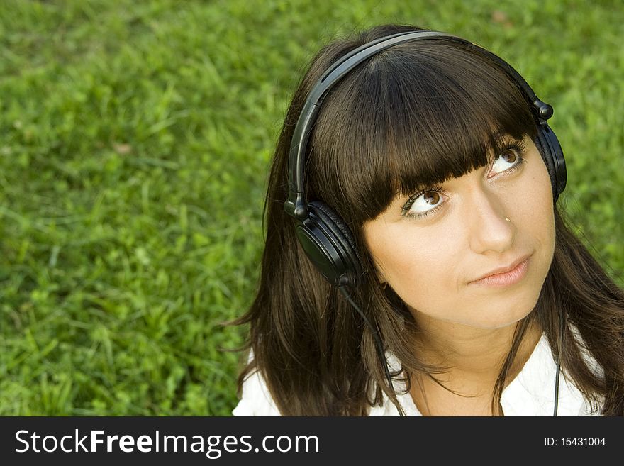 Young Woman Listening To Music