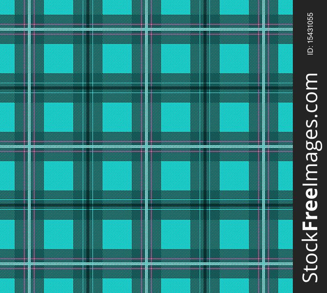 Green scottish pattern illustration for print