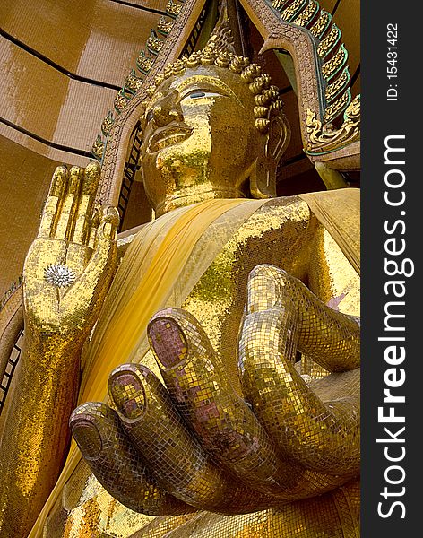 Buddha Figure Sitting, Tah Muang, Thailand. Buddha Figure Sitting, Tah Muang, Thailand