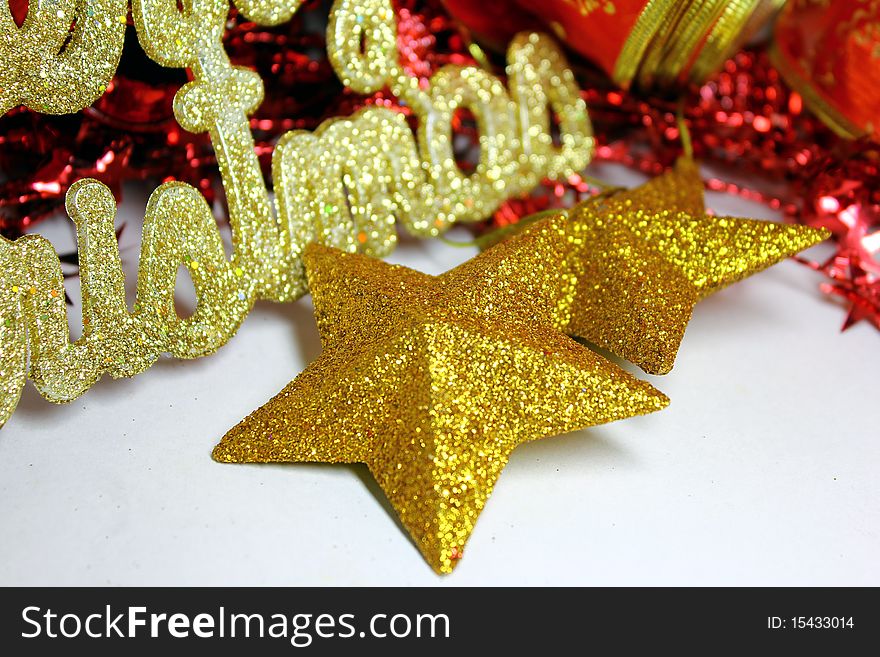 Christmas Decoration on a white background