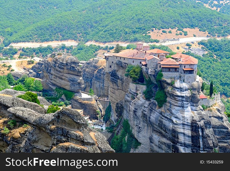 The Meteora - complex of orthodox monasteries in Greece