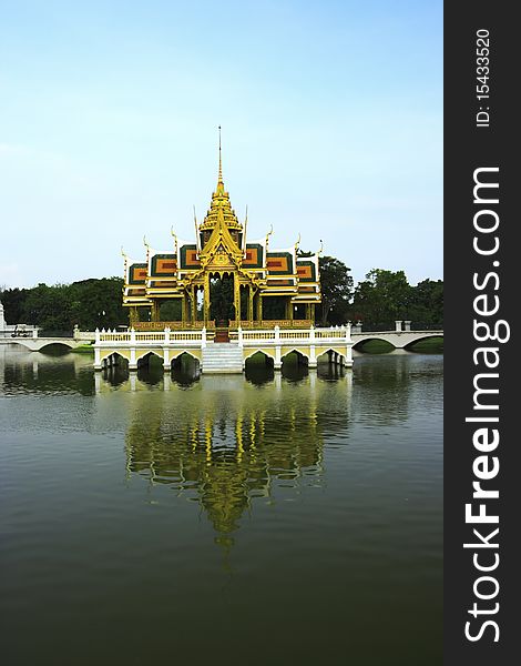 Bangprain Palace in Ayuttaya provice Thailand