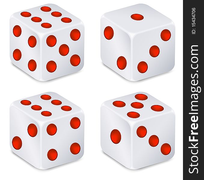 For dices for dribbling, illustration, casino gambling