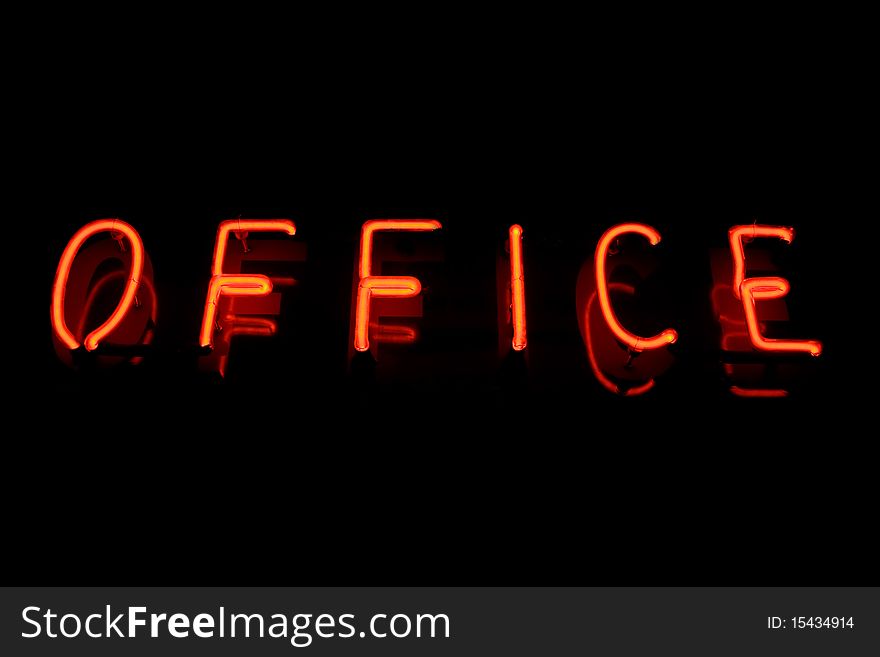 Office neon sign