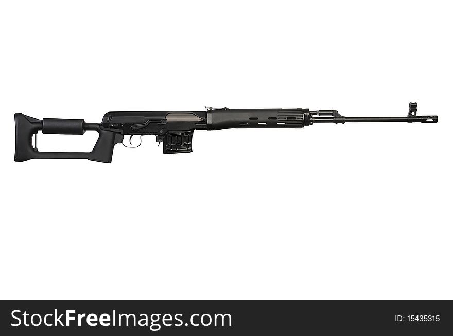 Carbine isolated on a white background
