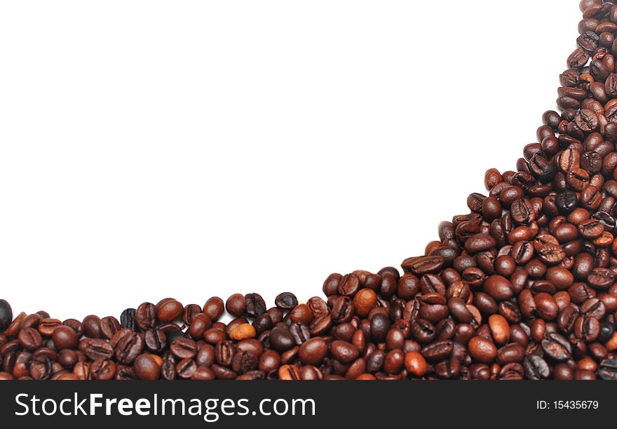 Background with coffee beans. copy space for your own text. Background with coffee beans. copy space for your own text.