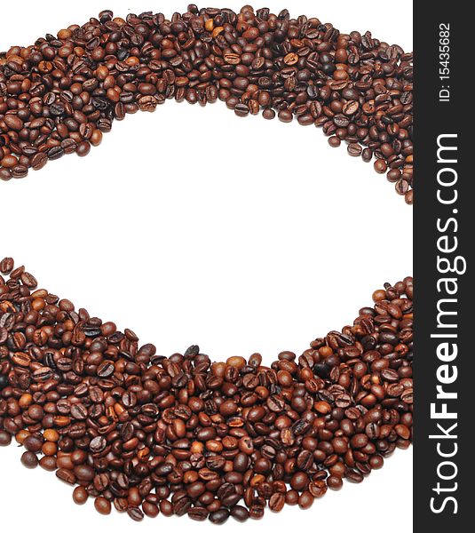Background with coffee beans. copy space for your own text.