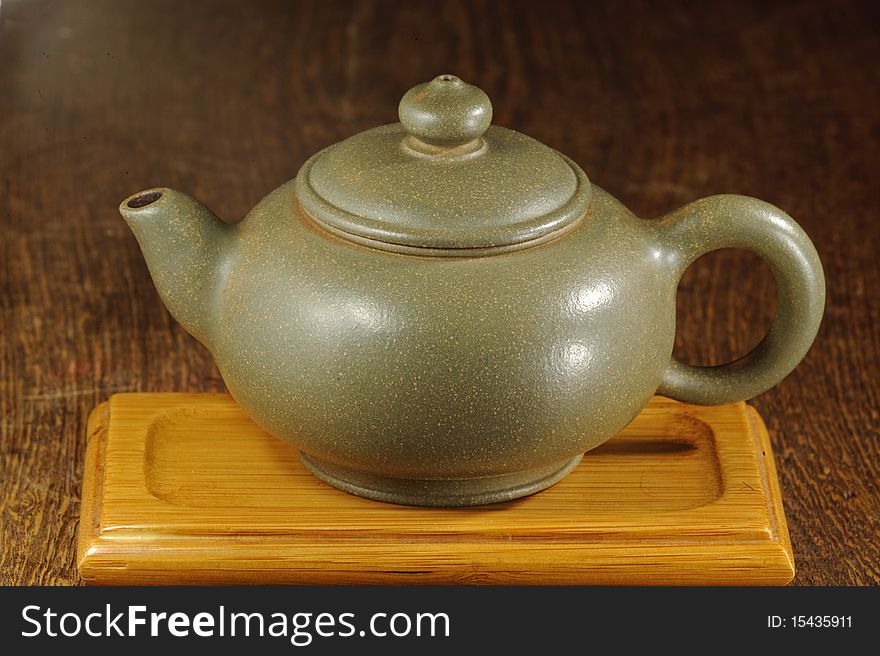 Chinese traditional teapot on table. Chinese traditional teapot on table