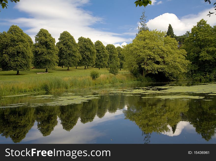 Lake And Gardens At Forde Abbey, Dorset