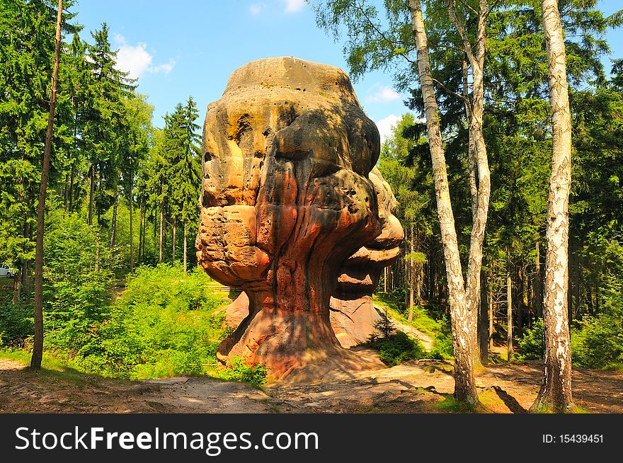 Calyx stones in the Zittau Mountains in Saxony. Calyx stones in the Zittau Mountains in Saxony.