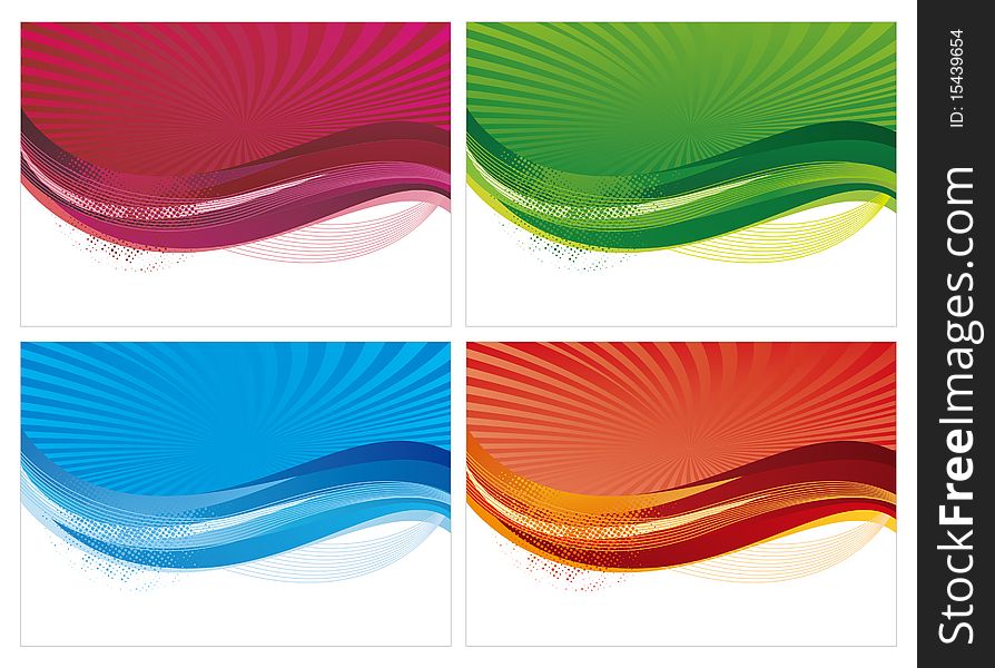 abstract design background with wave