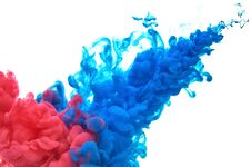 Multicolored Acrylic Ink In Water. Abstract Background Royalty Free Stock Images