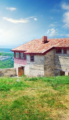 House In Mountain Stock Image House In Mountain Stock Image