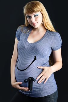 Pregnant Woman Royalty Free Stock Images