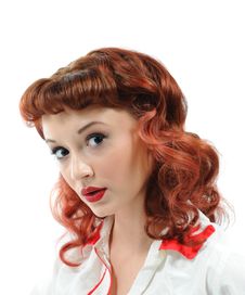 A Pretty Pin Up Girl Royalty Free Stock Image A Pretty Pin Up Girl Royalty Free Stock Image