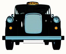 Traditional English Taxi / Cab Royalty Free Stock Photography Traditional English Taxi / Cab Royalty Free Stock Photography