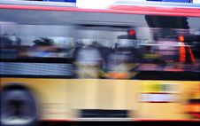 High Speed And Blurred Bus Trails Stock Images High Speed And Blurred Bus Trails Stock Images