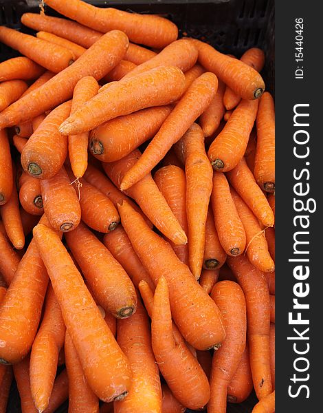 Carrots on Farmer's Market in Munich