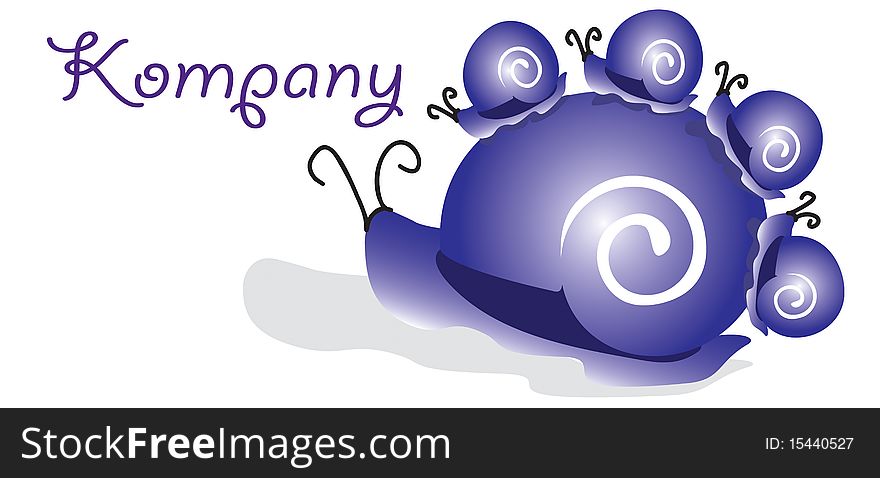 company snail concept corporation business card logo vector illustration brand name. company snail concept corporation business card logo vector illustration brand name