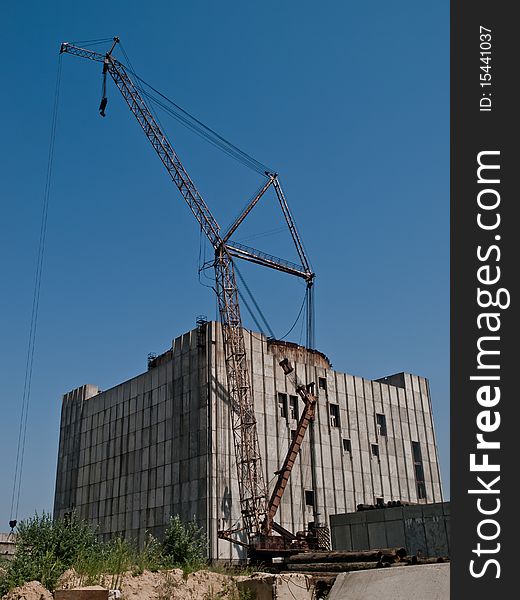 Unfinished nuclear power plant in Crimea, Ukraine. Unfinished nuclear power plant in Crimea, Ukraine