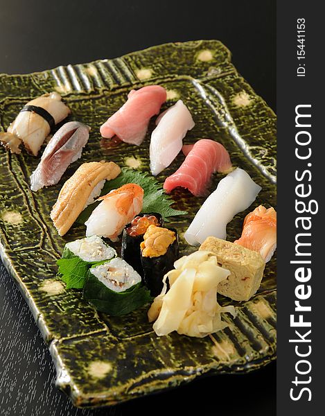 Fresh and delicious sushi in Japan