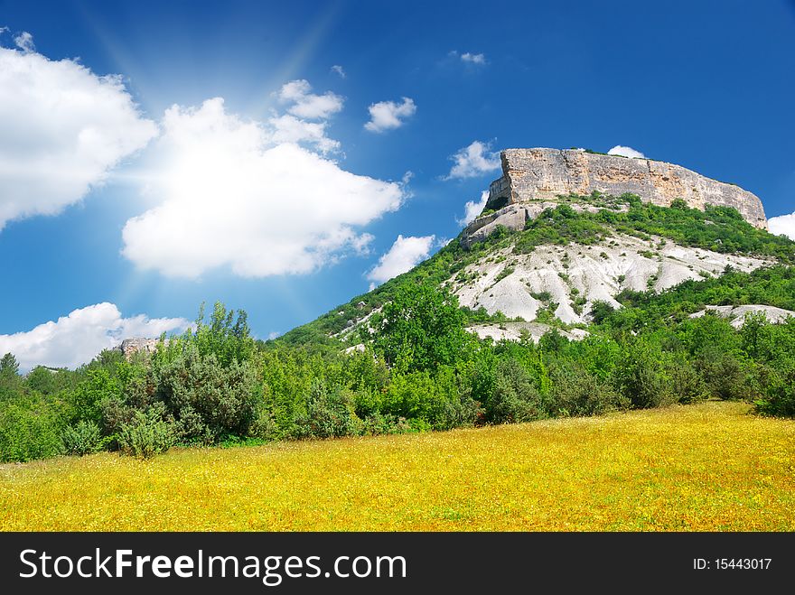 Beautifol landscape in mountain. Composition of nature. Beautifol landscape in mountain. Composition of nature