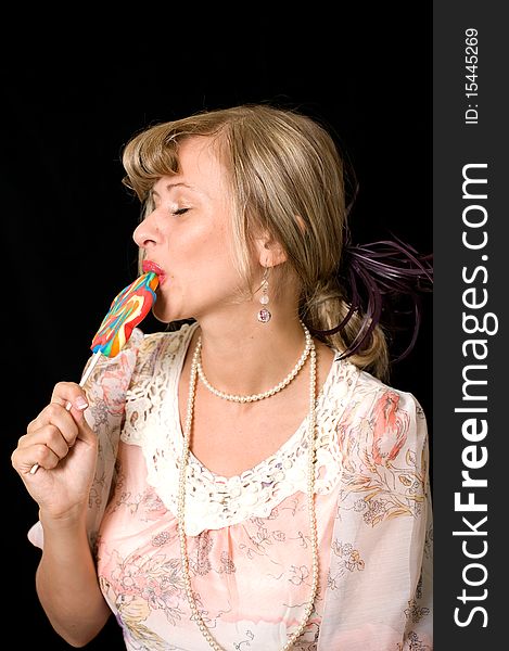 Women With Lollypop