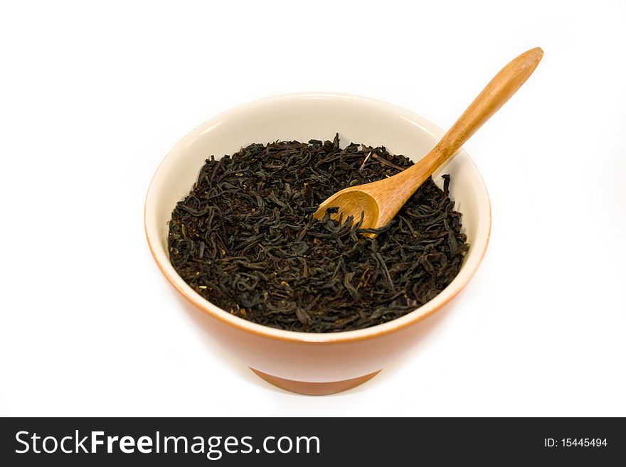 Black tea in bowl