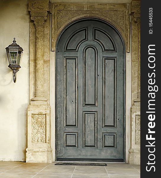 Large Wooden Doorway Entrance