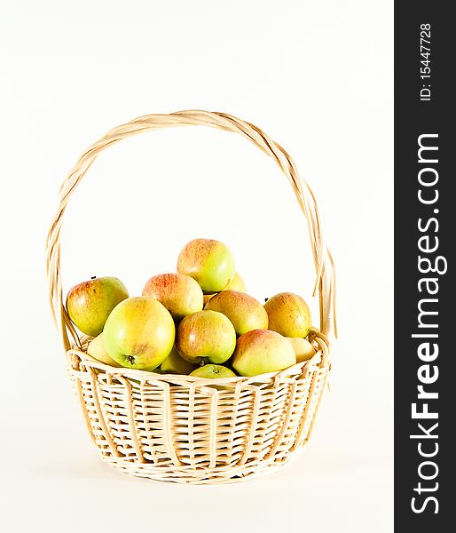 Basket with apples