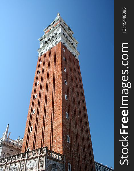 The famous St Mark's tower, Venice.