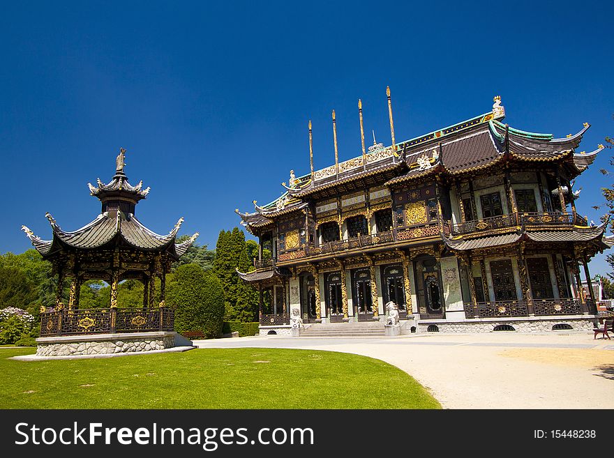 Chinese Building at Expo 58 area in Brussels. Chinese Building at Expo 58 area in Brussels