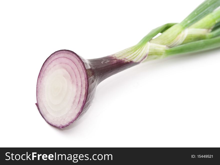 Sliced Young Red Onion